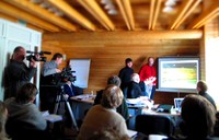 Fig.18. Discussion of restoration methods and approaches with ICOMOS/UNESCO mission experts in February, 2011