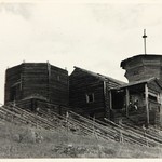 Л. 28. Петропавловская церковь, с. Лычный остров. Общий вид. 1948-1949 гг.