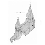 Церковь в д.Типиницы. Аксонометрия. Реконструкция 4-го этапа строительства