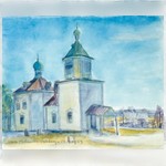 Дер.Вехручей, церковь. 17 апреля 1943 г.