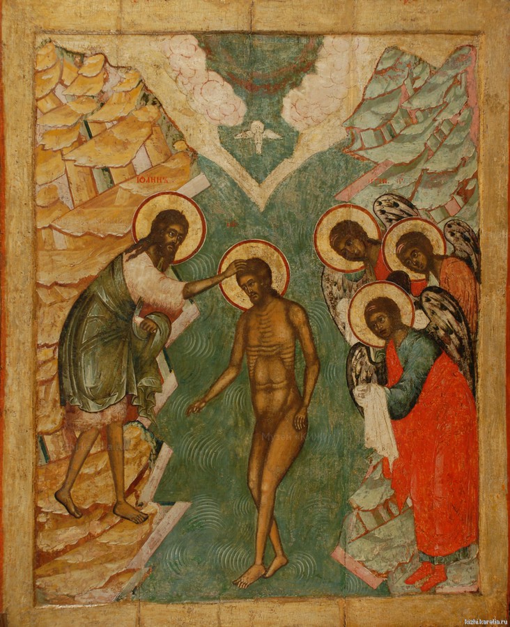 Икона «Богоявление». Из праздничного ряда иконостаса Покровской церкви Кижского погоста.