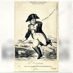L'estampe au XIXе siecle. Napoleon et son epoque. Le Diserteur. Gravure satirique publiee sous la Deuxieme Restauration