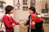 Елена Александровна на открытии выставки в музее «Кижи»