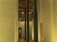 Перспективный вид коридора 1-го этажа