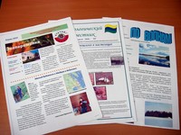 Газеты, присланные на конкурс экологических газет «Пером о воде»