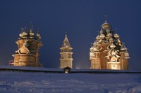 Кижский архитектурный ансамбль. Зима