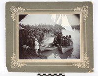 Фотография. Михайлов Г. Г. Русские паломники на реке Иордан. 1890-е — 1900-е гг.