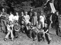 Кенозерский национальный парк. Участники семинара  у поклонного креста в д. Зехново