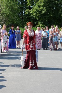 Победительница в номинации Городская женская одежда к.XIX - н.XX в. Жанна Свиридникова