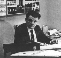 Б.В. Гнедовский в своем рабочем кабинете
