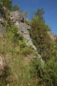 Скальный останец антропоморфной формы на острове Радколье («хозяин острова»)