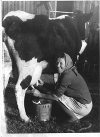 Хозяйка с колматой коровой, Кузаранда, 1970-е гг.