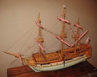 Модель фрегата Царь Петр, экспонат выставки