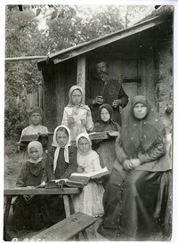 Старообрядческая школа.Могилевская губ., Гомельский уезд,местечко Ветка, 1907 г.