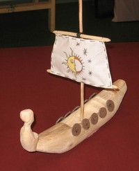 Лодка-кижанка – в творчестве детей
