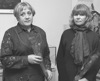 Авторы выставки Светлана Васильевна Воробьева и Людмила Викторовна Трифонова