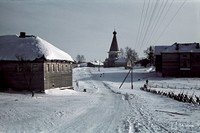 Улица села Космозеро. Март 1943 года. Из фондов архива Вооруженных сил Военного музея Финляндии