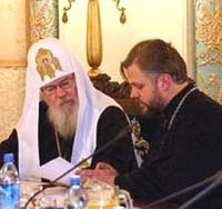 Святейший Патриарх Московский и всея Руси Алексий II и Николай Озолин