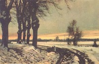Зима на старой открытке