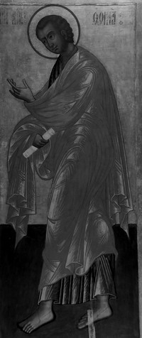 4а. Икона «Апостол Фома» из деисусного ряда иконостаса. Перв. четв. ХVIIIв.