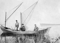 Рис.2. Традиционная онежская лодка. Фото начала XX в.