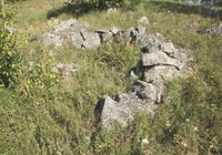 Рис. 10. Каменная кладка подковообразной формы на острове  Радколье