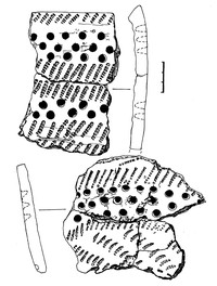 Рис.9. Образцы керамики из поселения Вожмариха 1
