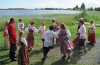 Участники Летней музейно-этнографической школы – ученики школы №3 г.Медвежьегорска