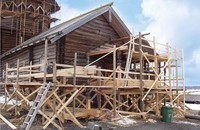 Реставрация крыльца Покровской церкви