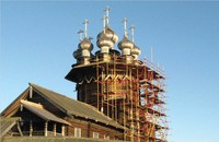 Реставрация кровли Покровской церкви 