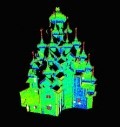 Лазерное сканирование Преображенской церкви Кижского архитектурного ансамбля