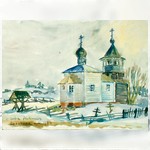 Церковь в д.Онежаны. 6 апр. 1944 г.