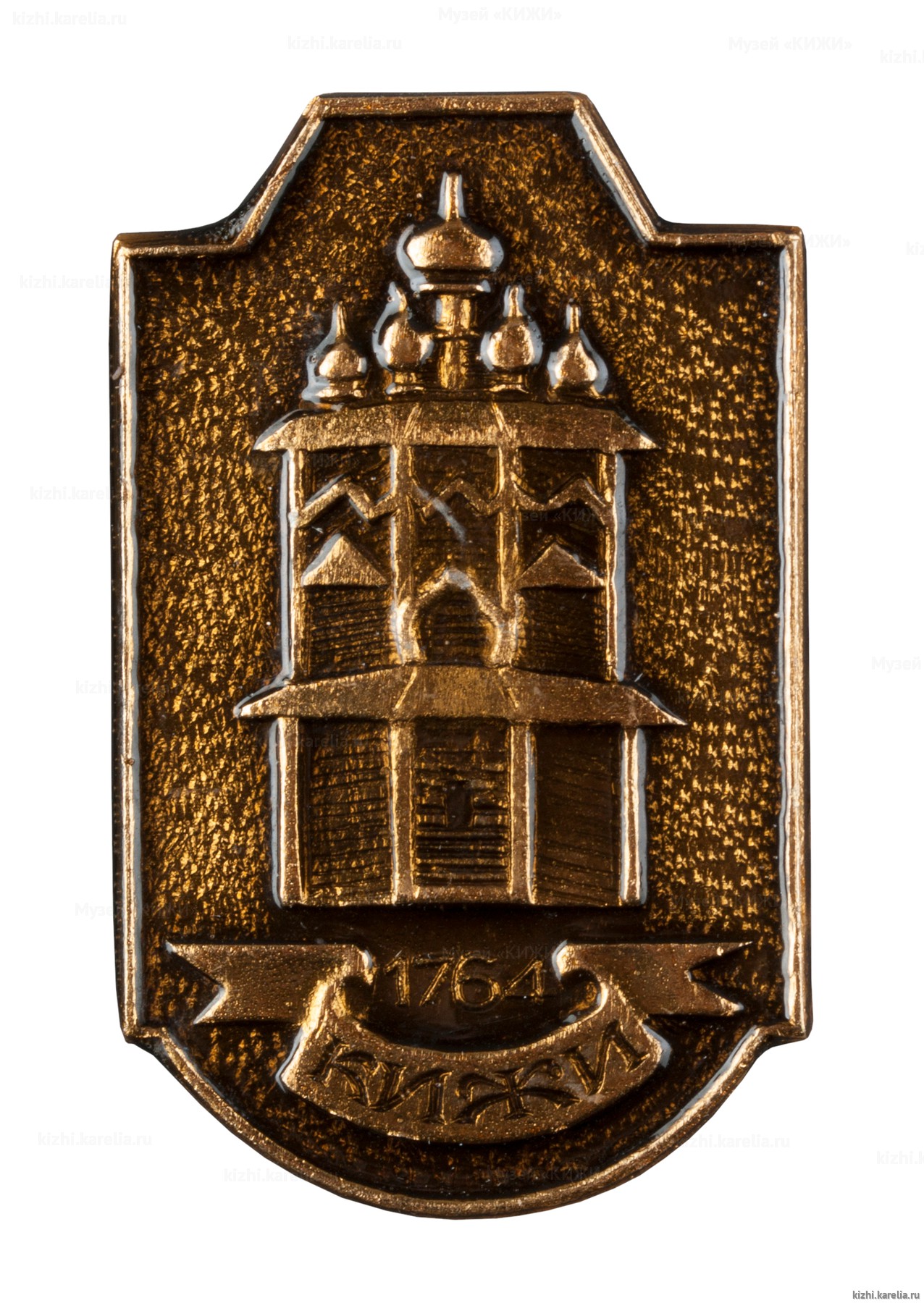 Значок сувенирный «Кижи». Покровская церковь