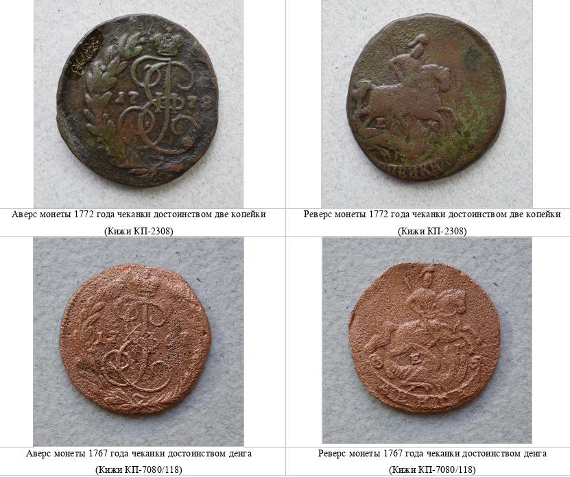 Медные монеты времён Екатерины II (1762–1796 гг.) | Правление Екатерины II  (1762 – 1796 гг.) | Музейные коллекции | Музей-заповедник «Кижи»