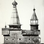 Церковь Петра и Павла, с. Чёлмужи. Северный фасад (обмер Д.В. Милеева).