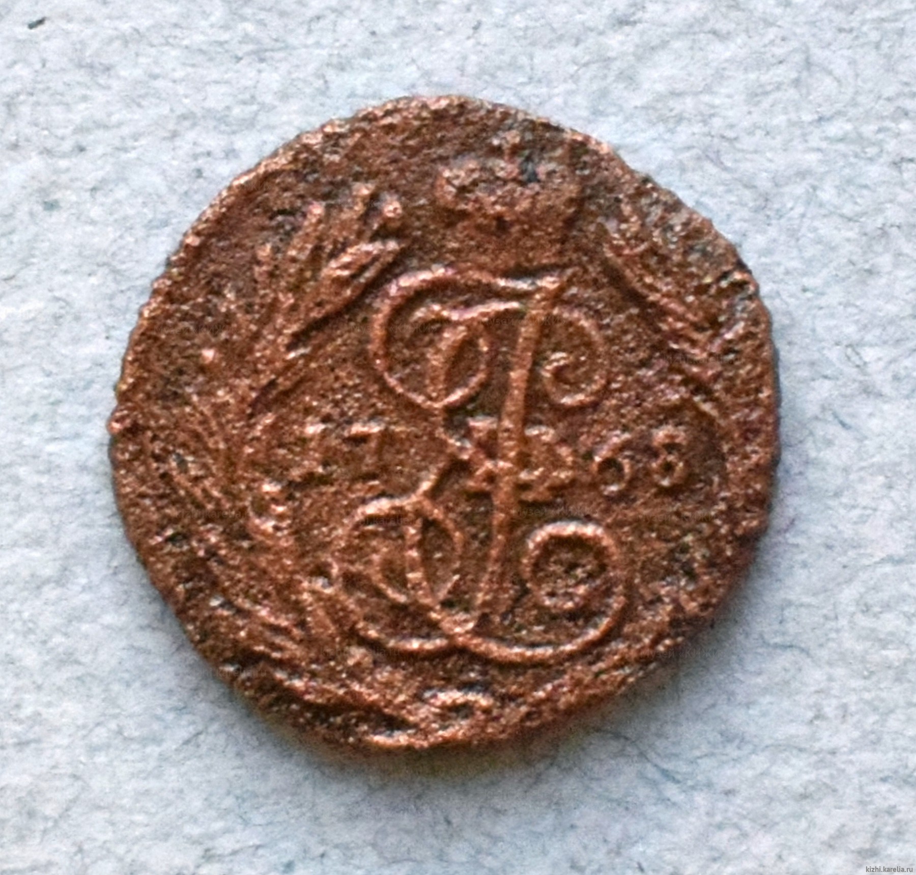 Монета. Полушка. 1768 г.