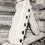 л. 21 об. Успенская церковь, г. Кондопога. 1949 г.(?) Фрагмент фронтонного пояса