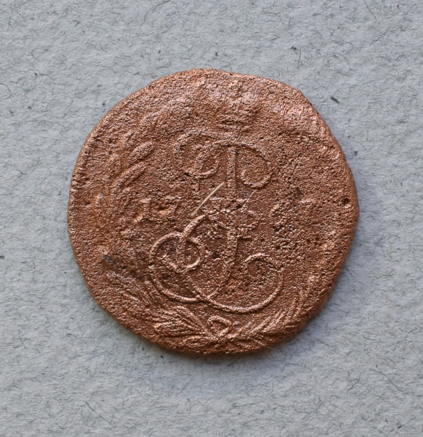 Монета. Денга. 1767 г.