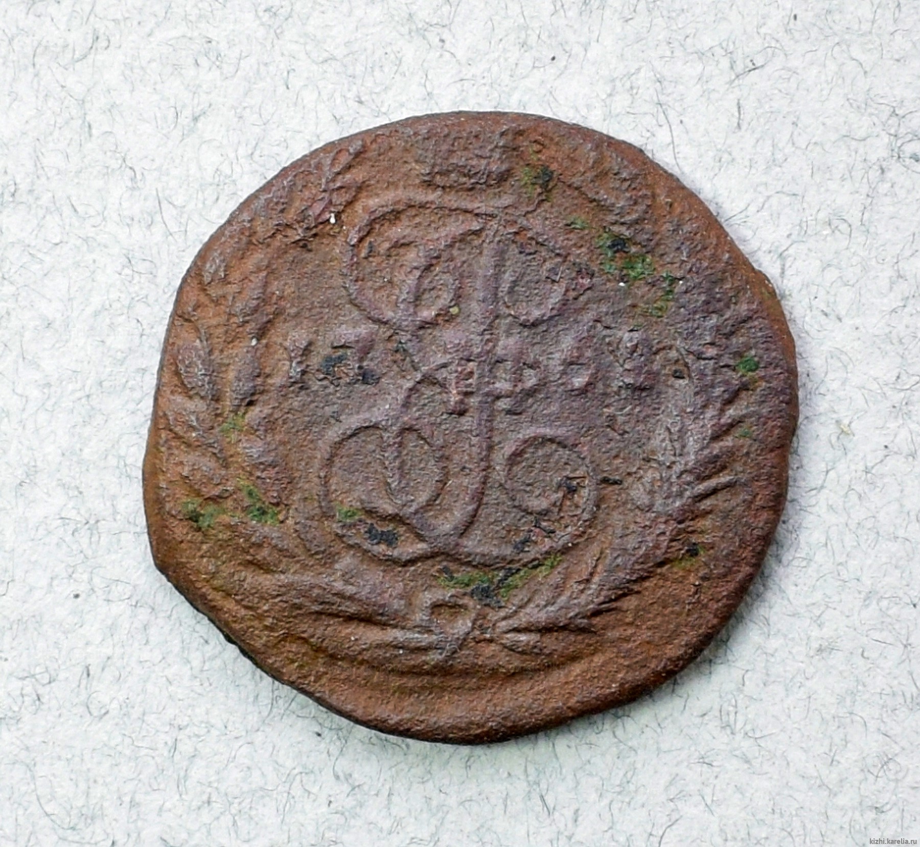 Монета. Полушка. 176[2 или 3] г.