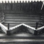 Л. 20. Успенская церковь, г. Кондопога. Деталь фронтонного пояса на фасаде. 1948-1949 гг.