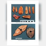 Кремневые скобели, проколки и ножи из поселений Воицкое I, II; Рыболовные грузы из поселения Воицкое VI