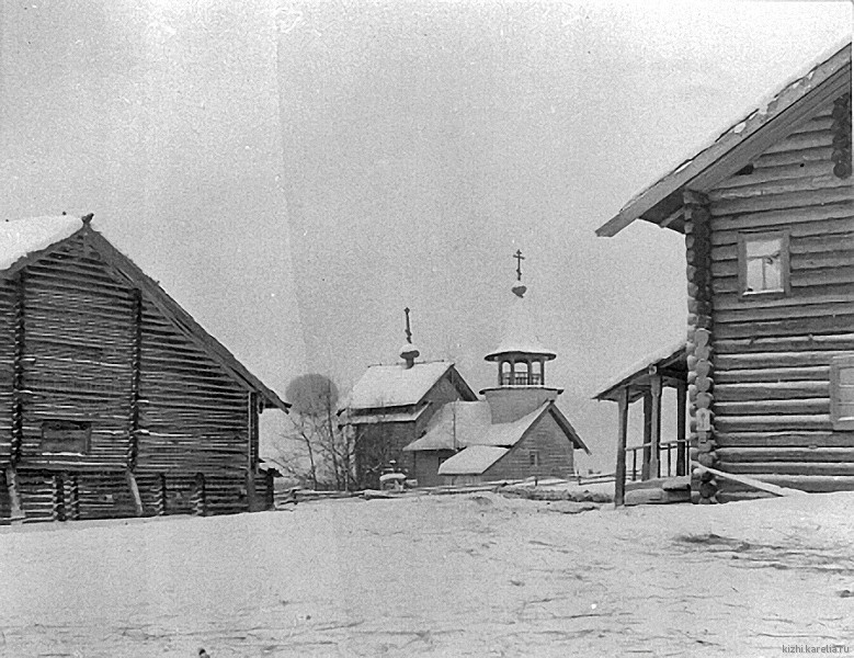 Вид на часовню в д.Селецкое. 27.01.1943.