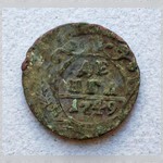 Монета. Денга. 1749 г.