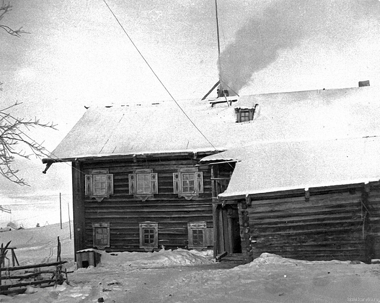 Дом И.М.Абрамова в д.Космозеро. 24.01.1943.