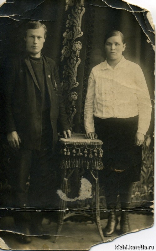 В.М. Герчина с другом Сергеем. Съемка 27 февраля 1932 г., г. Петрозаводск.