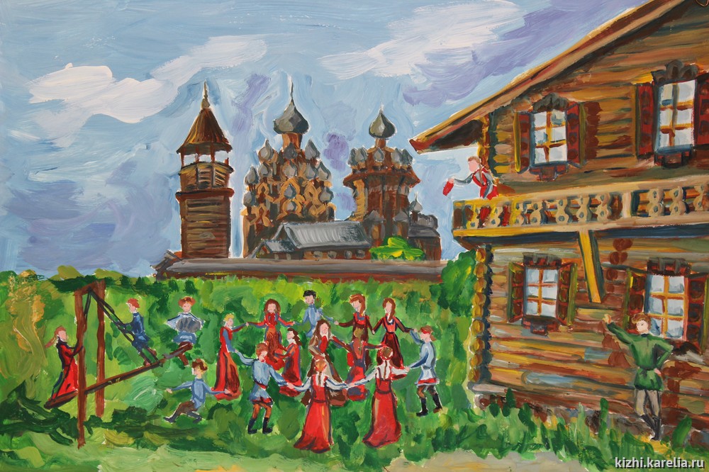 Фольклорный праздник в Кижах