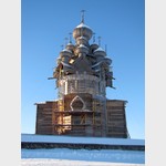 Консервация Преображенской церкви на зиму 2014-2015 годов.