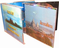 DVD-диски двух частей фильма Кижи. Летопись преображения