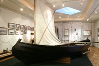 Лодка-кижанка — экспонат выставки музея. Проект «Кижанка — лодка острова Кижи. Возрождение»