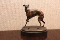 Статуетка собаки, бронза, кон. XIX в.